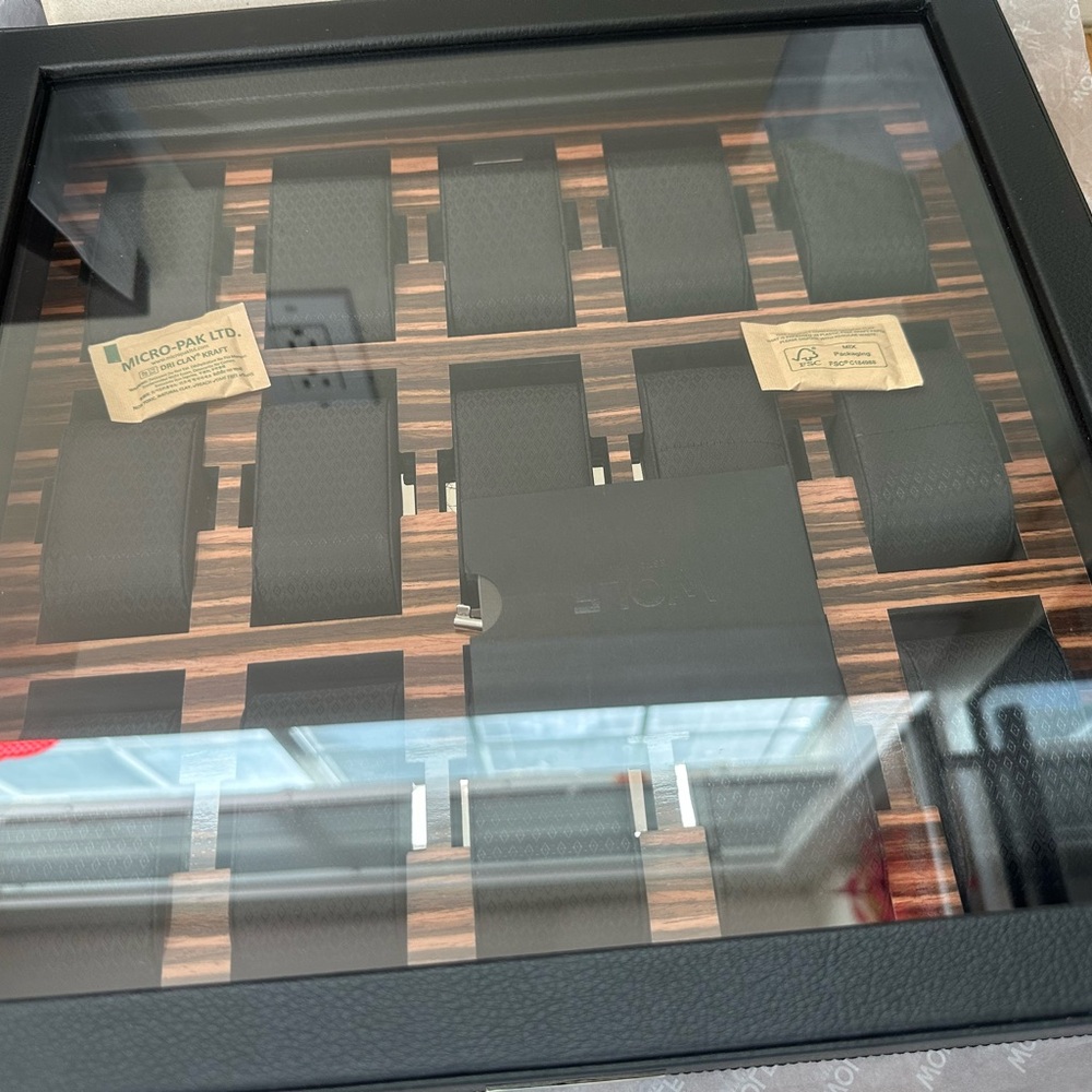 WOLF Roadster 15 Piece Watch Box with Drawer - Picture 4 of 11